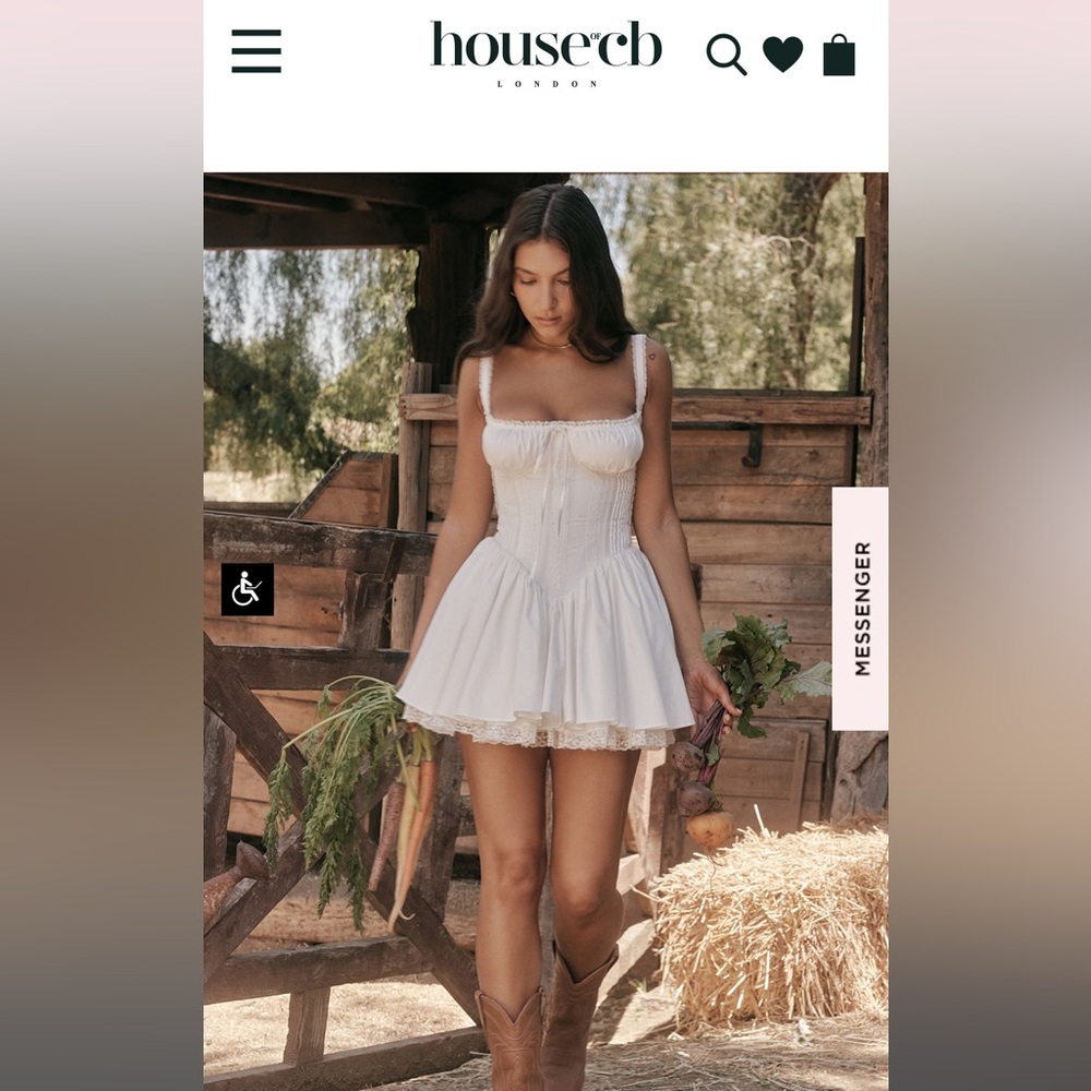 House of CB Pietra Dress in White
